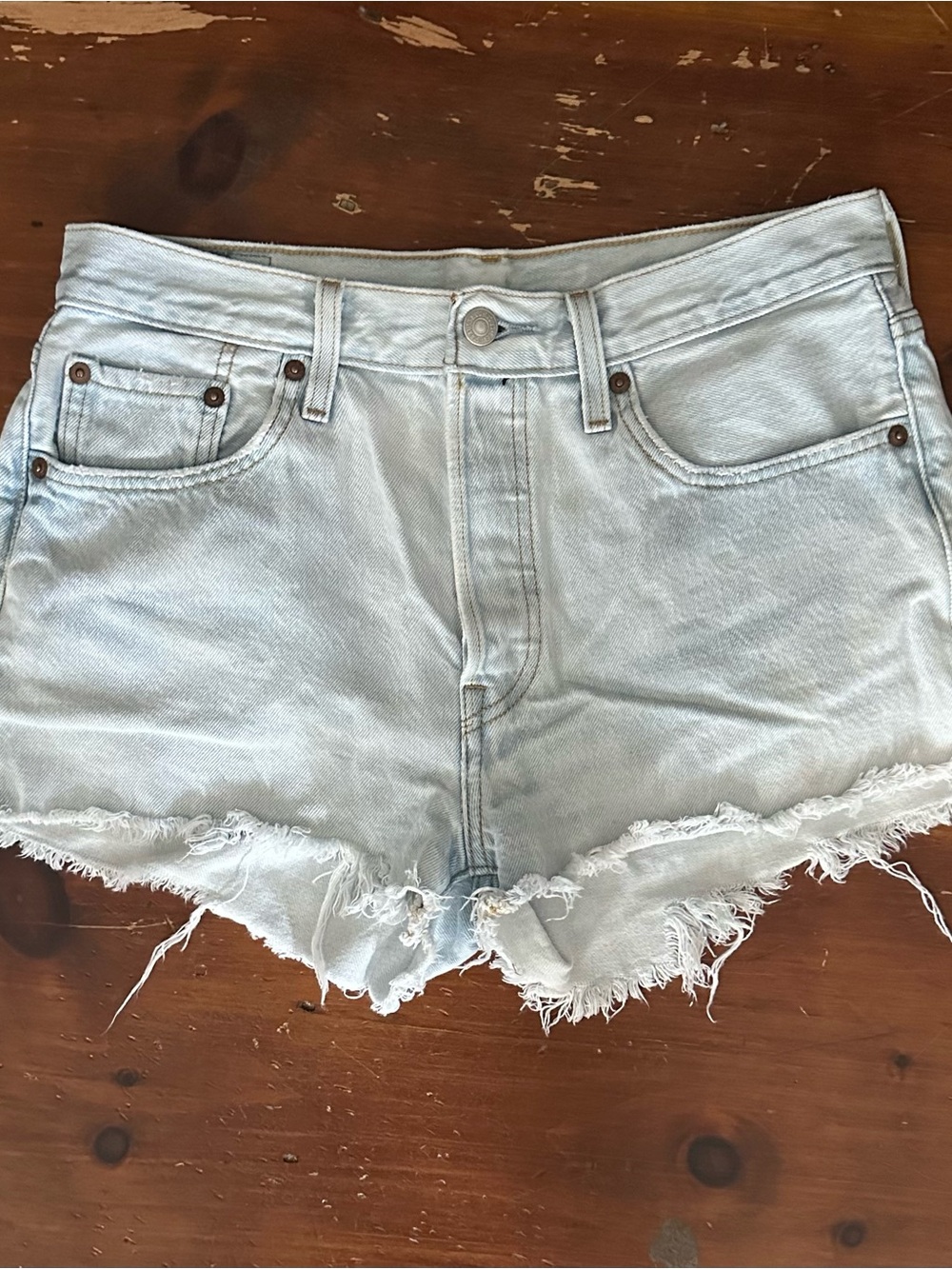 Levi's 501 Original Fit High Rise Women's Shorts Size 28